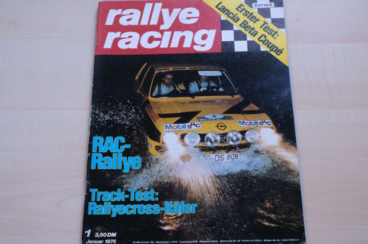 Deckblatt Rallye Racing (01/1975)